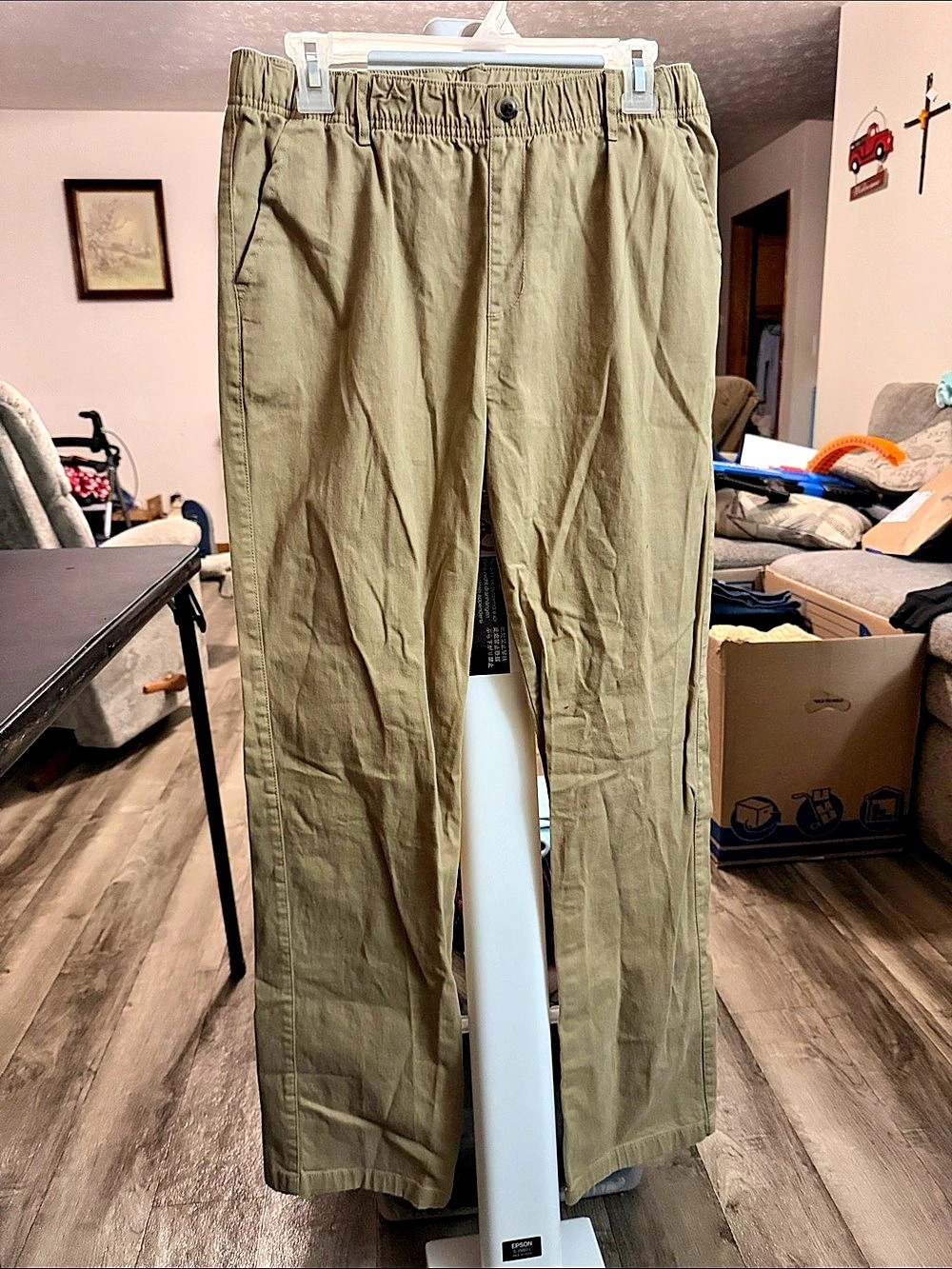 The Children's Place Boys Casual Pants Green Size 18 Husky